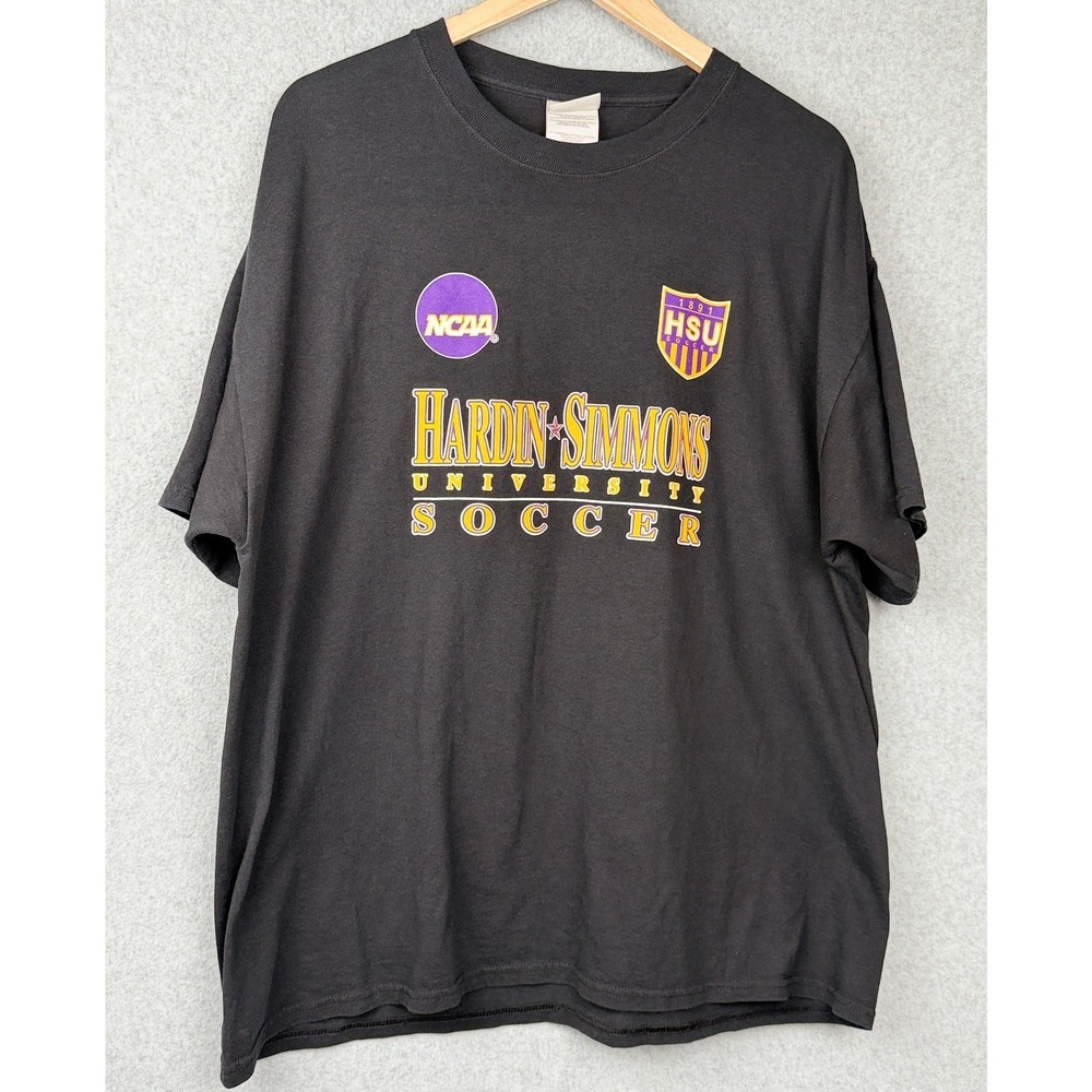 Hard to Find Hardin-Simmons Y2k Soccer Mens XL Black NCAA Port and Company